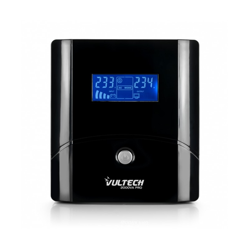 UPS 2000VA GRUPPO DI CONTINUITÀ VULTECH UPS2000VA-PRO LINE INTERACTIVE CON LCD