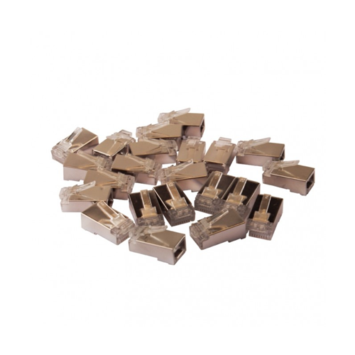 PLUG CONNETTORI SCHERMATI RJ45 FTP VULTECH 50 PZ. 8P8C (SN21404)