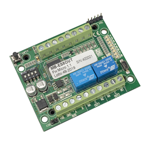 MODULO DI ESPANSIONE FILARE VULTECH MB-ES8OUT 8 USCITE (2 RELÈ + 6 OC) BUS 485