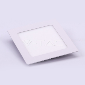 V-TAC PRO VT-612 SQ PANNELLO LED QUADRATO 12W SMD DA INCASSO CON DRIVER CON CHIP SAMSUNG COLORE BIANCO NATURALE - SKU 710