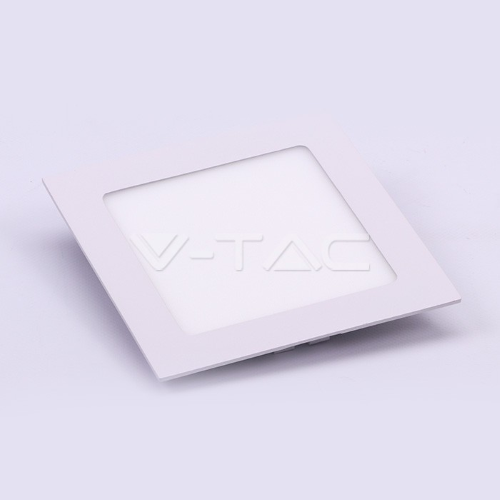 V-TAC PRO VT-612 SQ PANNELLO LED QUADRATO 12W SMD DA INCASSO CON DRIVER CON CHIP SAMSUNG COLORE BIANCO NATURALE - SKU 710