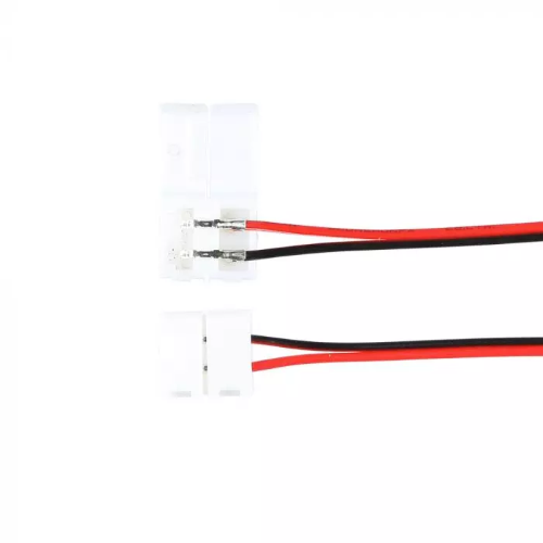 CONNETTORE FLESSIBILE PER STRISCE LED MONOCOLORE 5050 CLIP 2 PIN - SKU 3501