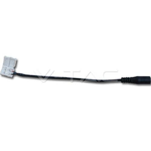 CONNETTORE DA CLIP 2 PIN A JACK 2.1 PER STRISCE LED MONOCOLORE 3528 - SKU 3507