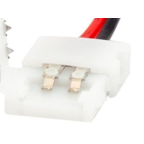 CONNETTORE FLESSIBILE PER STRISCE LED MONOCOLORE 3528 CLIP 2 PIN - SKU 3500