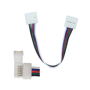 CONNETTORE FLESSIBILE PER STRISCE LED MULTICOLORE RGB+W 5050 CLIP 5 PIN - SKU 2587