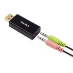 ADATTATORE CONVERTITORE AUDIO E MICROFONO JACK 3.5MM TO USB VULTECH VUL-ADPAUDIOUSB