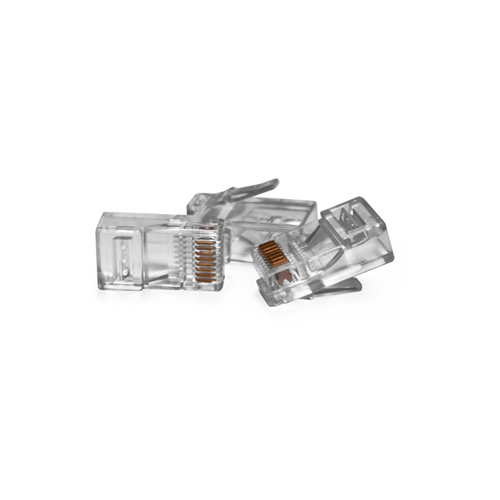 PLUG CONNETTORI TRASPARENTI RJ45 UTP VULTECH 50 PZ. 8P8C (SN21401)