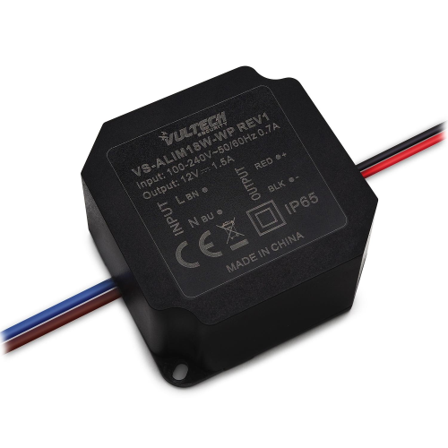 ALIMENTATORE VULTECH VS-ALIM18W-WP REV. 1 12V 1,5A IP65 WATERPROOF