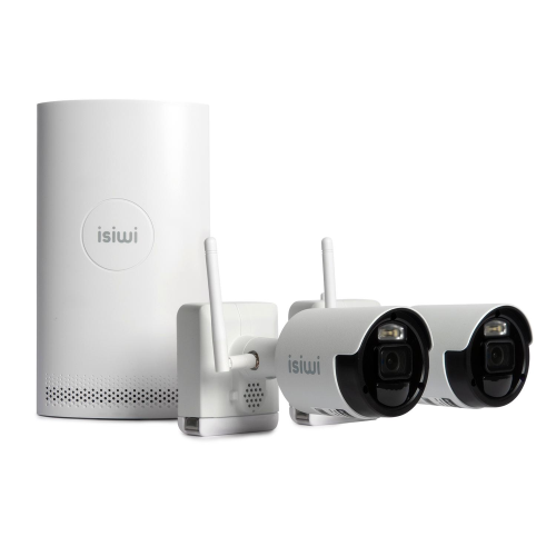 KIT WIRELESS ISIWI CONNECT AIR2 ISW-K2N8BFBTA4MP-2 GEN1 - NVR 8 CANALI + 2 TELECAMERE A BATTERIA DA 8700MAH IP 4MPX WIRELESS CON FUNZIONE PIR AUDIO BIDIREZIONALE