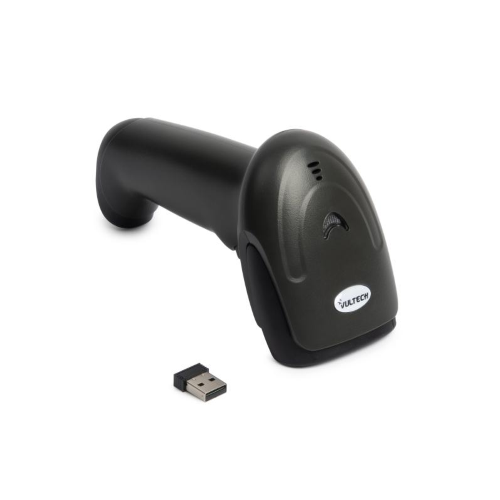 LETTORE PISTOLA BARCODE SCANNER LASER WIRELESS 2.4GHZ E BLUETOOTH 1D VULTECH BC-06WBT
