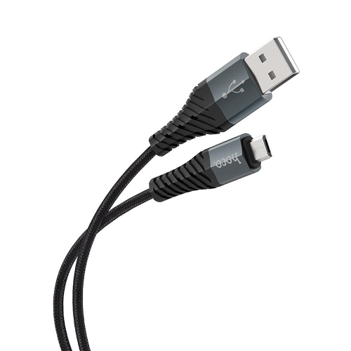 HOCO - CAVO DATI COOL CHARGING (X38) - USB-A A MICRO-USB, 12W, 2.4A, 1.0M - NERO