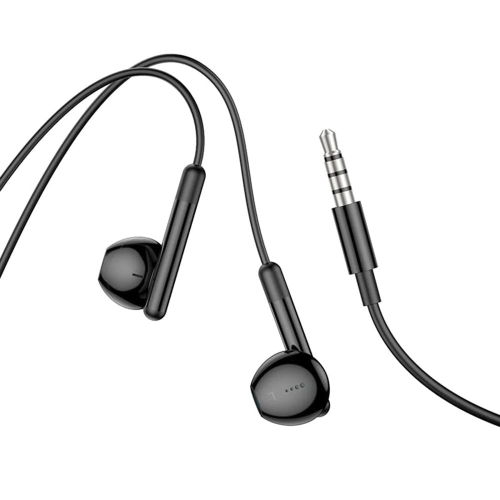 HOCO - AURICOLARI STEREO M93 - JACK 3,5 MM CON MICROFONO, 1,2 M - NERO