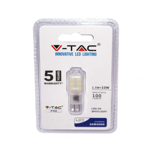 V-TAC PRO VT-201 FARETTO LED CHIP SAMSUNG G4 1,1W -  BIANCO CALDO - SKU 21240