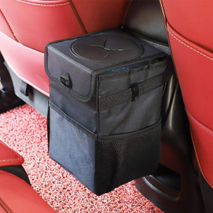 TECHSUIT - CAR ORGANIZER (CO-T3) - CESTINO AUTO PIEGHEVOLE CON TASCHE PORTAOGGETTI - NERO