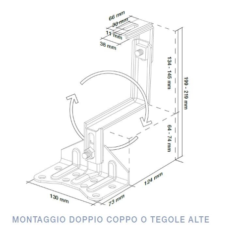 SUNKONG STAFFA PER DOPPIO COPPO IN ACCIAIO INOSSIDABILE 304