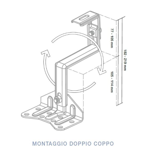 SUNKONG STAFFA PER DOPPIO COPPO IN ACCIAIO INOSSIDABILE 304