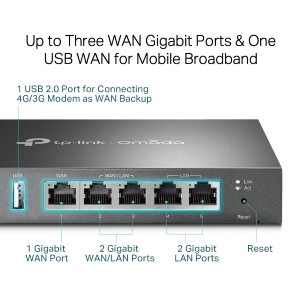 ROUTER GATEWAY VPN GIGABIT MULTI-WAN SAFESTREAM ER605 BY OMADA