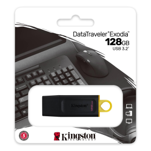 PENDRIVE 128GB USB 3.2 KINGSTON DATATRAVELER EXODIA DTX/128GB