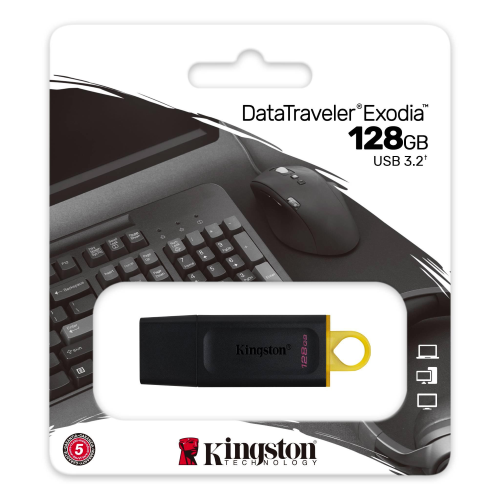PENDRIVE 128GB USB 3.2 KINGSTON DATATRAVELER EXODIA DTX/128GB