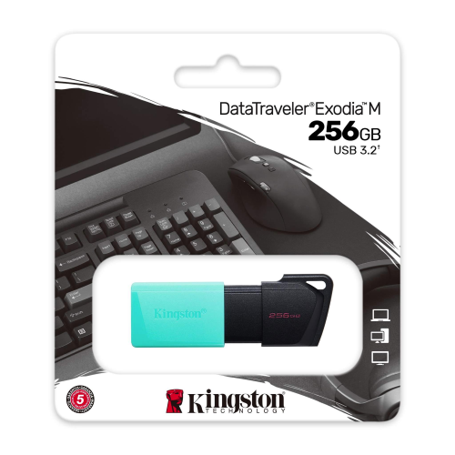 PENDRIVE 256GB USB 3.2 KINGSTON DATATRAVELER EXODIA M DTXM/256GB