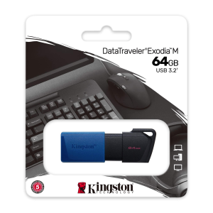 PENDRIVE 64GB USB 3.2 KINGSTON DATATRAVELER EXODIA M DTXM/64GB