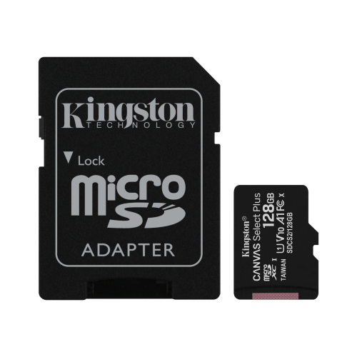 MEMORY CARD MICROSD 128GB UHS-I C10 KINGSTON CANVAS SELECT SDCS2/128GB