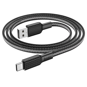 HOCO - CAVO DATI JAEGER (X69) - USB-A TO TYPE-C, 3A, 1.0M - BLACK/WHITE
