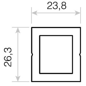 CONTACT GIUNTO PRL3360 PER PROFILI DI SUPPORTO PRT2334 - LUNGHEZZA 200MM