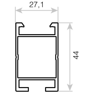 CONTACT PROFILO DI SUPPORTO MODULI CONTACT SOLAR LIGHT PRT2334 - LUNGHEZZA 1130MM