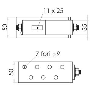 CONTACT STAFFA TOTALMENTE REGOLABILE PER COPPI/TEGOLE STR0004 - SP. 5MM H. 93/127MM