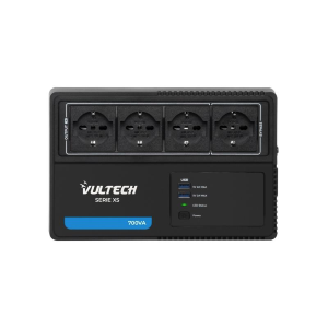 UPS 700VA GRUPPO DI CONTINUITÀ VULTECH UPS700VA-XS LINE INTECTIVE CON ONDA PSEUDOSINUSOIDALE