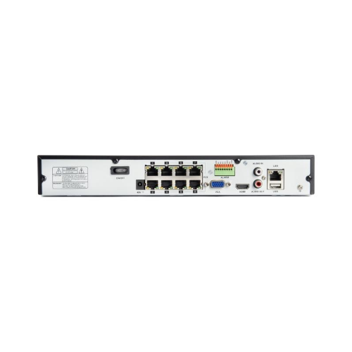 NVR 8 CANALI ULTRA-HD POE VULTECH VS-NVR9508EVO-UHD FINO A 8MPX H.265 HDMI P2P CLOUD 2 HD ALARM. 4K