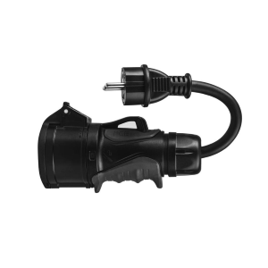GREENCELL ADATTATORE PRESA DA CEE ROSSA 16A 400V 5P A SCHUKO 230V