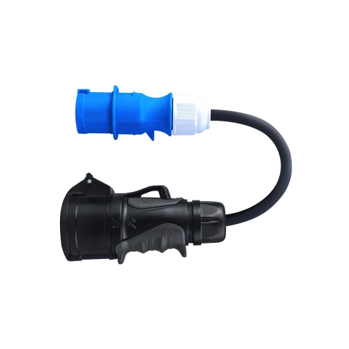 GREENCELL ADATTATORE PRESA DA CEE ROSSA 16A 400V A CEE BLU 16A 230V 3P