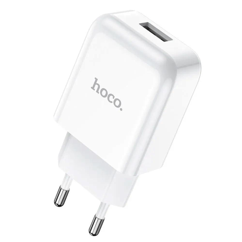 HOCO - CARICABATTERIE DA RETE USB-A 2A - BIANCO