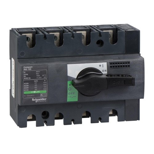 INTERRUTTORE / SEZIONATORE COMPACT INS100 - 100 A - 4 POLI