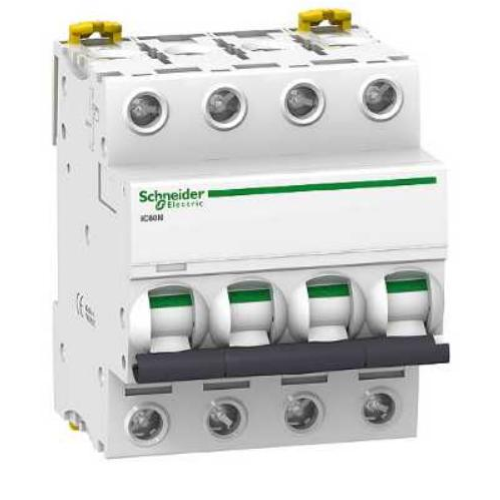 INTERRUTTORE MAGNETOTERMICO IC60N 4P C 10A 6000A