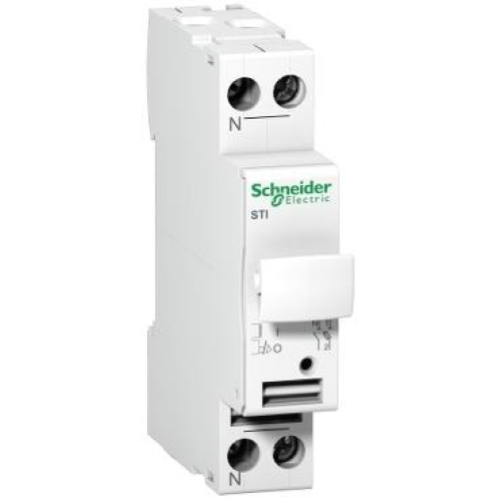 BASE PORTAFUSIBILE STI - 1P+N - 10.3X38 - 500 VCA