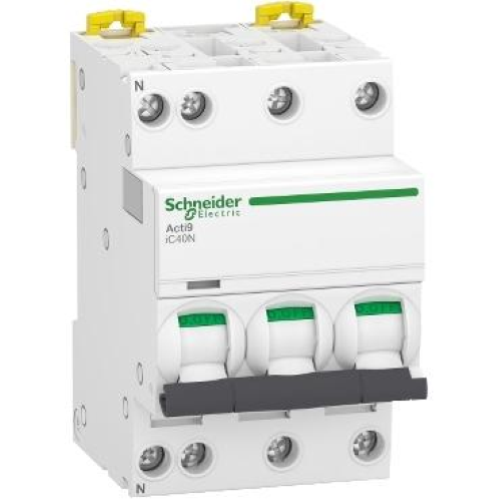 INTERRUTTORE MAGNETOTERMICO IC40N 3P+N C 10A 6000A