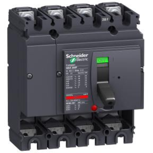 INTERRUTTORE COMPACT NSX250F - 250 A - 4 POLI - SENZA SGANCIATORE
