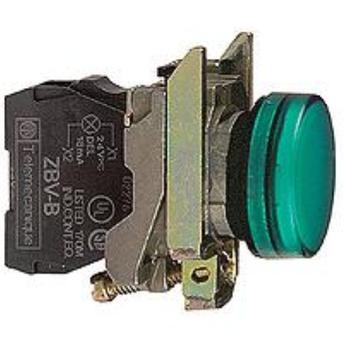 LAMPADA SPIA Ø22 - VERDE - LED UNIVERSALE - 230VAC