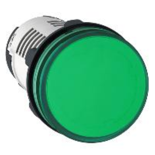 LAMPADA SPIA Ø22 - VERDE - LED INTEGRATO - 24V