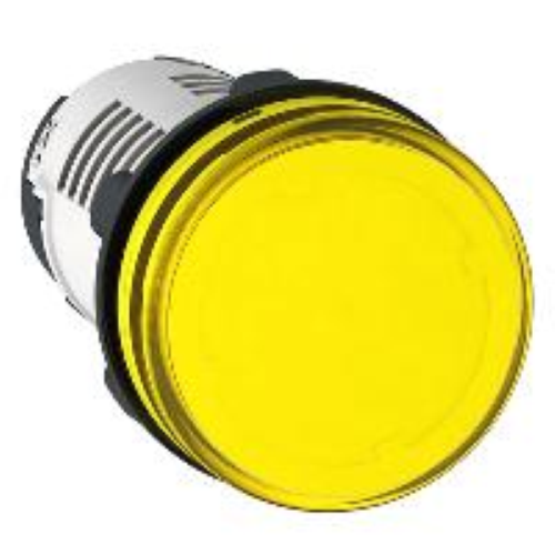 LAMPADA SPIA Ø22 - GIALLA - LED INTEGRATO - 24V