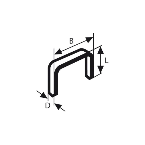 GRAFFA A FILO FINE, TIPO 53 - 11,4 X 12 X 0,74MM