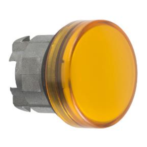TESTA LAMPADA SPIA Ø22 GEMMA LISCIA ARANCIONE - PER LED UNIVERSALE