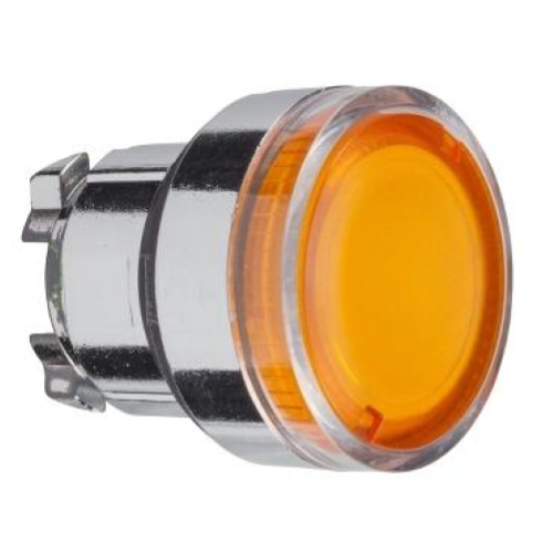 TESTA PULSANTE LUMINOSO Ø22 - GIALLO