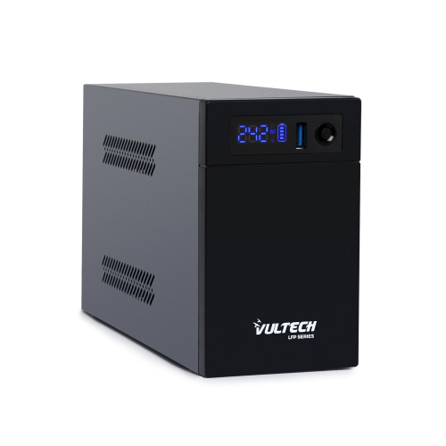 UPS 1000VA GRUPPO DI CONTINUITÀ VULTECH UPS1000VA-LFP LINE INTERACTIVE CON SCHERMO LED - BATTERIA LITIO FERRO FOSFATO LIFEPO4