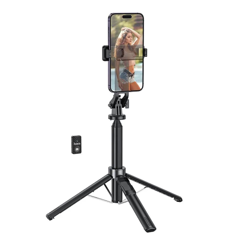 HOCO - SUPPORTO PER SELFIE STICK CON TREPPIEDE E TELECOMANDO WIRELESS K21 NERO