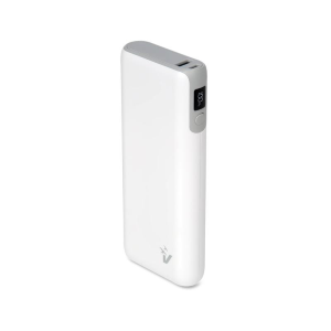 POWERBANK VPB-DL20WH CON SCHERMO LCD 20000 MAH USB E TYPE C QUICKCHARGE 65W PPS BIANCO