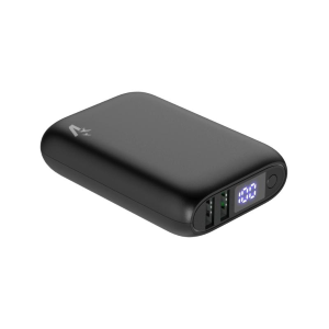POWERBANK VPB-WP10BK CON SCHERMO LCD 10000 MAH USB E TYPE C QUICKCHARGE 3.0 NERO
